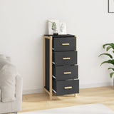 NNEVL Highboard Black 42x38x90 cm Engineered Wood
