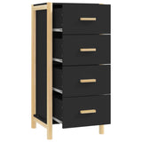 NNEVL Highboard Black 42x38x90 cm Engineered Wood