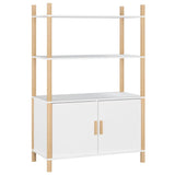 NNEVL Highboard White 80x40x121 cm Engineered Wood