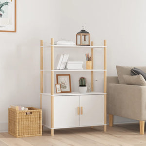 NNEVL Highboard White 80x40x121 cm Engineered Wood