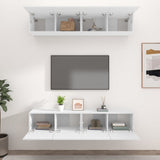 NNEVL TV Cabinets 4 pcs White 80x30x30 cm Engineered Wood