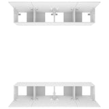 NNEVL TV Cabinets 4 pcs White 80x30x30 cm Engineered Wood