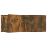 NNEVL TV Cabinets 4 pcs Smoked Oak 80x30x30 cm Engineered Wood