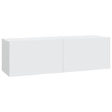 NNEVL Wall TV Cabinets 4 pcs White 100x30x30 cm