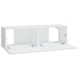 NNEVL Wall TV Cabinets 4 pcs White 100x30x30 cm