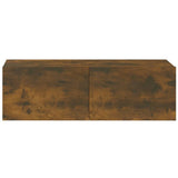 NNEVL Wall TV Cabinets 4 pcs Smoked Oak 100x30x30 cm