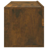 NNEVL Wall TV Cabinets 4 pcs Smoked Oak 100x30x30 cm