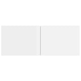 NNEVL Wall-mounted TV Cabinet High Gloss White Engineered Wood