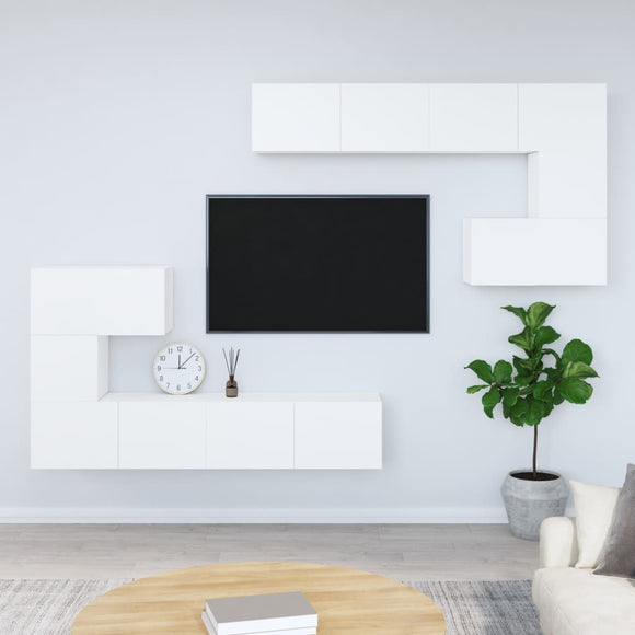 NNEVL Wall-mounted TV Cabinet White Engineered Wood