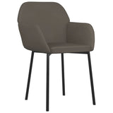 NNEVL Dining Chairs 2 pcs Dark Grey Velvet