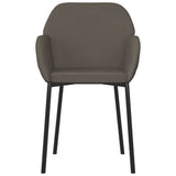 NNEVL Dining Chairs 2 pcs Dark Grey Velvet