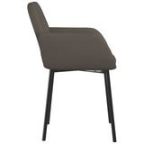 NNEVL Dining Chairs 2 pcs Dark Grey Velvet