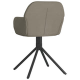 NNEVL Swivel Dining Chairs 2 pcs Light Grey Velvet