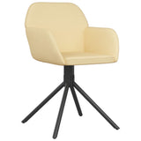 NNEVL Swivel Dining Chairs 2 pcs Cream Velvet