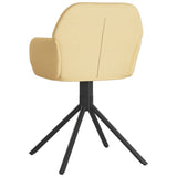 NNEVL Swivel Dining Chairs 2 pcs Cream Velvet