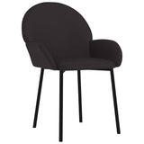 NNEVL Dining Chairs 2 pcs Black Faux Leather