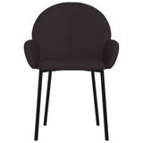 NNEVL Dining Chairs 2 pcs Black Faux Leather