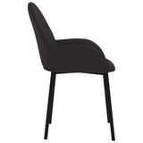 NNEVL Dining Chairs 2 pcs Black Faux Leather