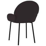 NNEVL Dining Chairs 2 pcs Black Faux Leather