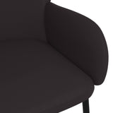 NNEVL Dining Chairs 2 pcs Black Faux Leather
