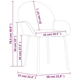NNEVL Dining Chairs 2 pcs Black Faux Leather