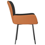 NNEVL Dining Chairs 2 pcs Black Fabric and Faux Leather