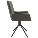 NNEVL Swivel Dining Chairs 2 pcs Dark Grey Velvet