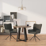 NNEVL Swivel Dining Chairs 2 pcs Dark Grey Velvet