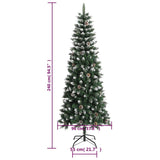 NNEVL Artificial Christmas Tree with Stand Green 240 cm PVC