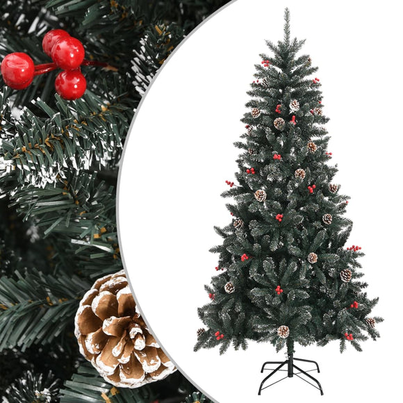 NNEVL Artificial Christmas Tree with Stand Green 210 cm PVC