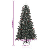 NNEVL Artificial Christmas Tree with Stand Green 210 cm PVC