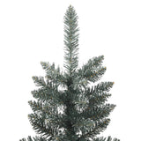NNEVL Artificial Slim Christmas Tree with Stand Green 180 cm PVC