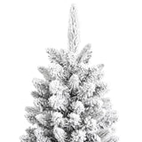 NNEVL Artificial Christmas Tree with Flocked Snow 180 cm PVC&PE