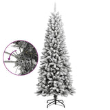 NNEVL Artificial Christmas Tree with Flocked Snow 180 cm PVC&PE