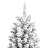 NNEVL Artificial Christmas Tree with Flocked Snow 240 cm PVC&PE