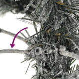 NNEVL Artificial Christmas Tree with Flocked Snow 240 cm PVC&PE