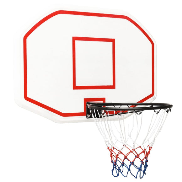 NNEVL Basketball Backboard White 109x71x3 cm Polyethene
