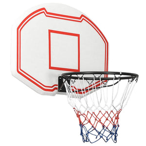 NNEVL Basketball Backboard White 90x60x2 cm Polyethene