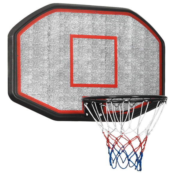 NNEVL Basketball Backboard Black 109x71x3 cm Polyethene