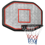 NNEVL Basketball Backboard Black 109x71x3 cm Polyethene