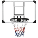 NNEVL Basketball Backboard Transparent 90x60x2.5 cm Polycarbonate