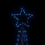 NNEVL Christmas Cone Tree Blue 500 LEDs 100x300 cm