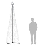 NNEVL Christmas Cone Tree Blue 500 LEDs 100x300 cm