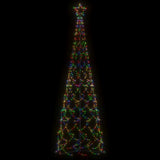 NNEVL Christmas Cone Tree Colourful 500 LEDs 100x300 cm
