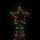 NNEVL Christmas Cone Tree Colourful 500 LEDs 100x300 cm