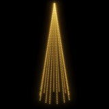 NNEVL Christmas Tree on Flagpole Warm White 732 LEDs 500 cm