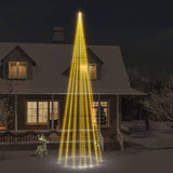 NNEVL Christmas Tree on Flagpole Warm White 1134 LEDs 800 cm