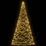 NNEVL Christmas Tree on Flagpole Warm White 500 LEDs 300 cm