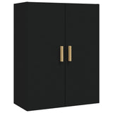 NNEVL Highboard Black 70x34x180 cm Engineered Wood