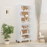 NNEVL Highboard White 70x34x180 cm Engineered Wood